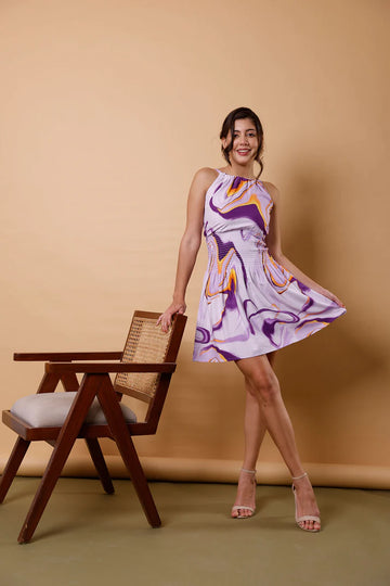 Women's Office Evening Mini 100% Cotton Dress